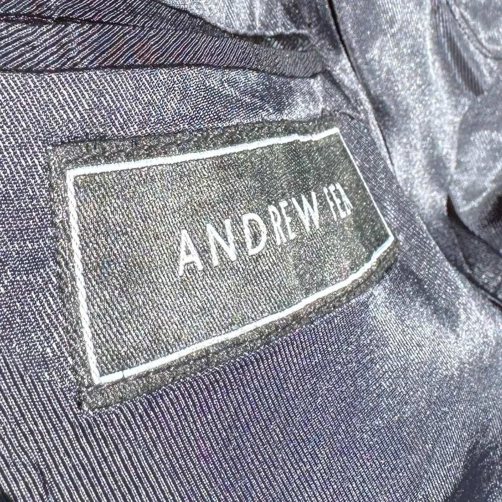 Classic Gray Andrew Fezza Men's Blazer Careerwear Jacket Coat Mens
